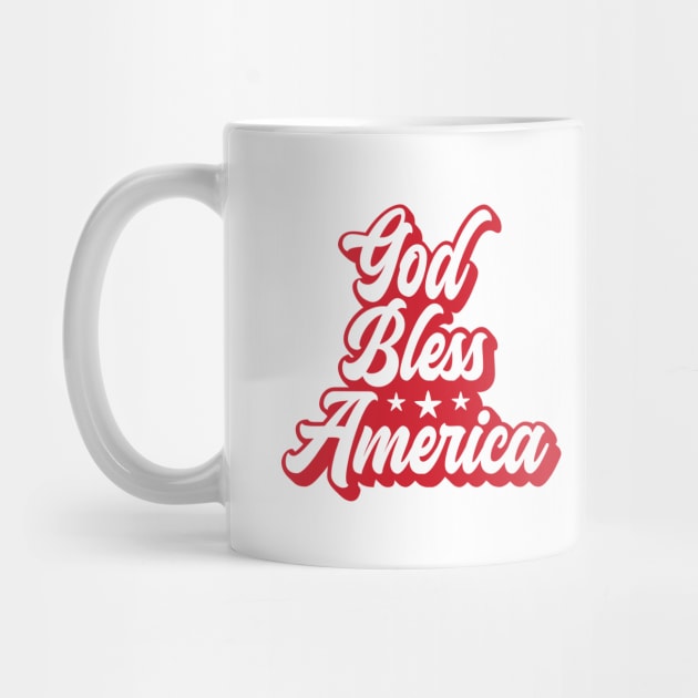 God Bless America - Red by jeradsdesign